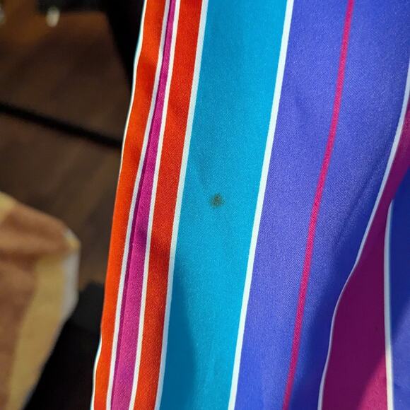 Tori Richard vintage stripe kaftan OSFM - Picture 7 of 9